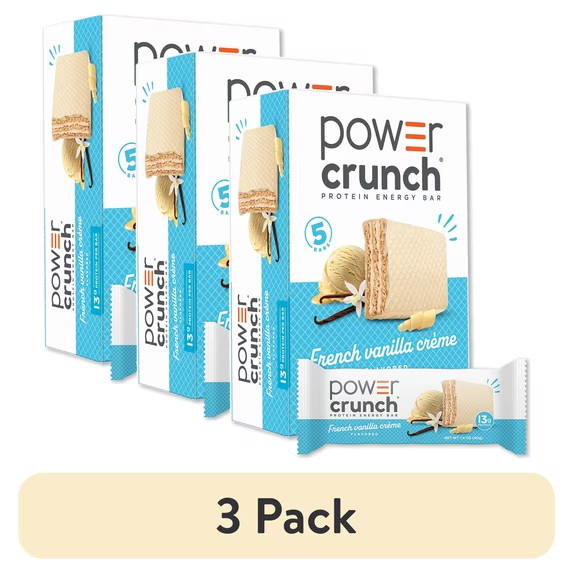 Power Crunch Protein Energy Bars, Vanilla Cream 1.4oz, 5 Count Carton Power Crunch Protein Energy Bars, Vanilla Cream 1.4oz, 5 Count Carton