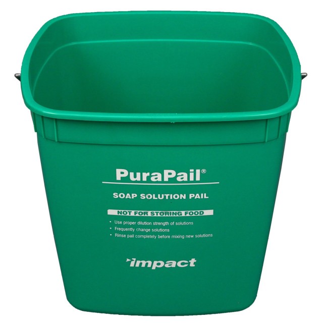 PuraPail Square Utility Cleaning Pail Green 6 qt. 7\ PuraPail Square Utility Cleaning Pail Green 6 qt. 7\