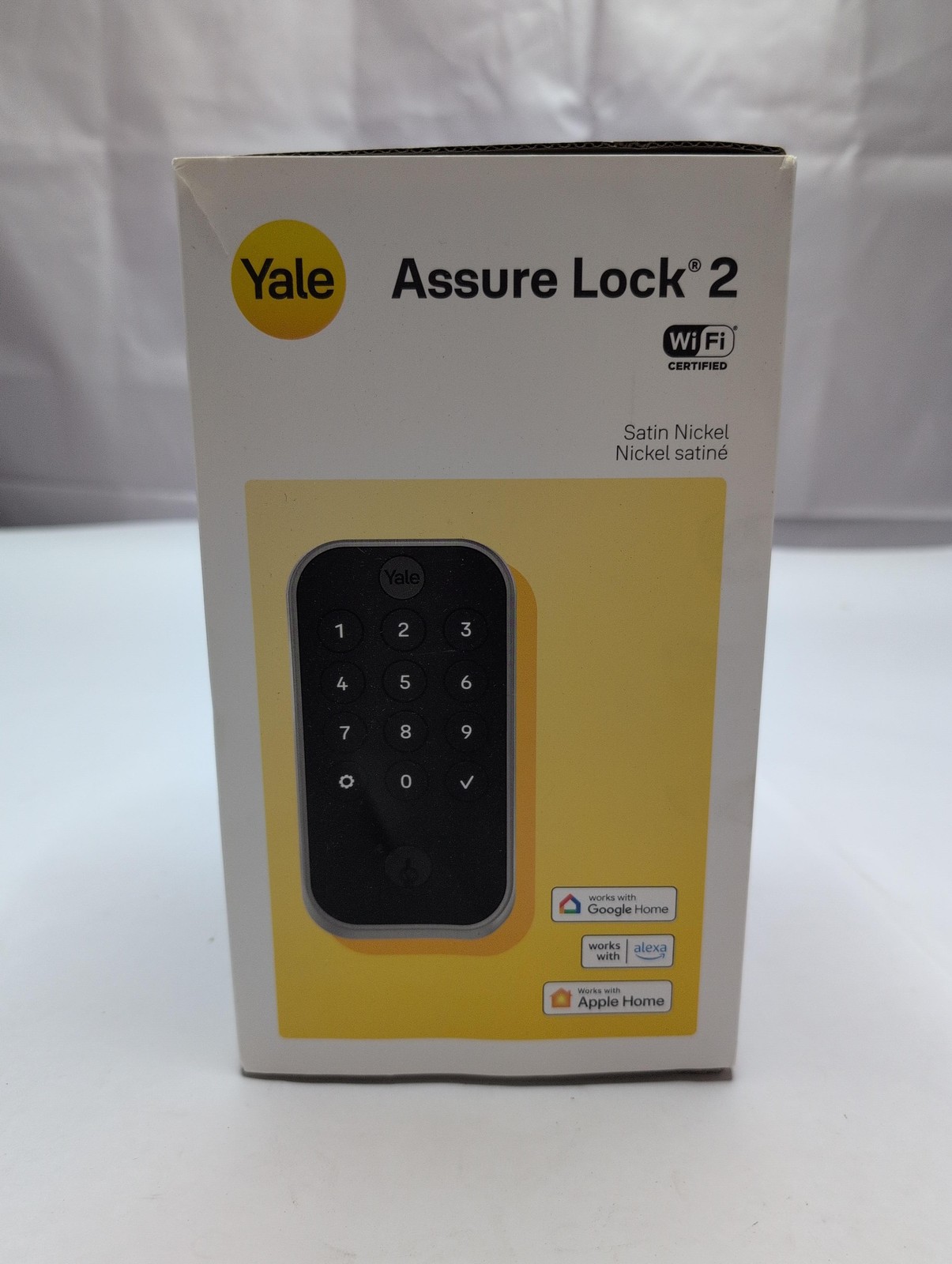 Yale Assure Lock 2 Smart Keypad Deadbolt with Wi-Fi, Satin Nickel Yale Assure Lock 2 Smart Keypad Deadbolt with Wi-Fi, Satin Nickel