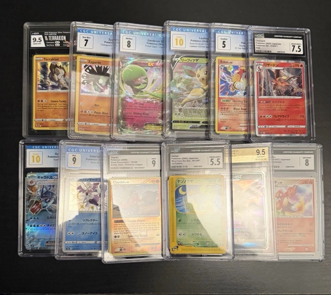 Pokemon Slab Lot (12 Slabs) 10 CGC/ 1 Beckett/ 1 HGA - 2 Pristine 10 Pokemon Slab Lot (12 Slabs) 10 CGC/ 1 Beckett/ 1 HGA - 2 Pristine 10