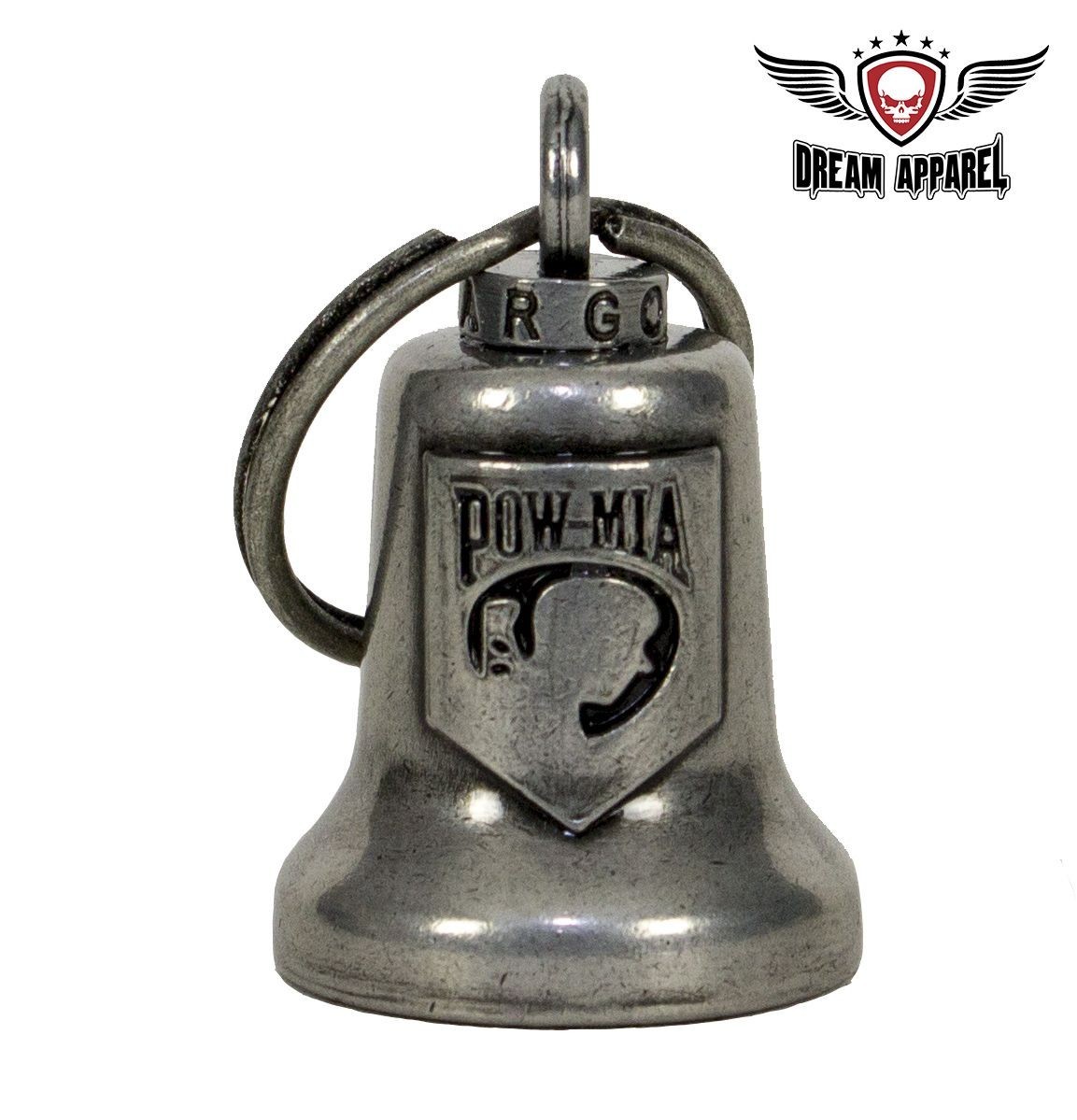 Premium Motorcycle Bells Guardian 3D POW MIA Chrome Heavy Duty Motorcycle Bell Premium Motorcycle Bells Guardian 3D POW MIA Chrome Heavy Duty Motorcycle Bell