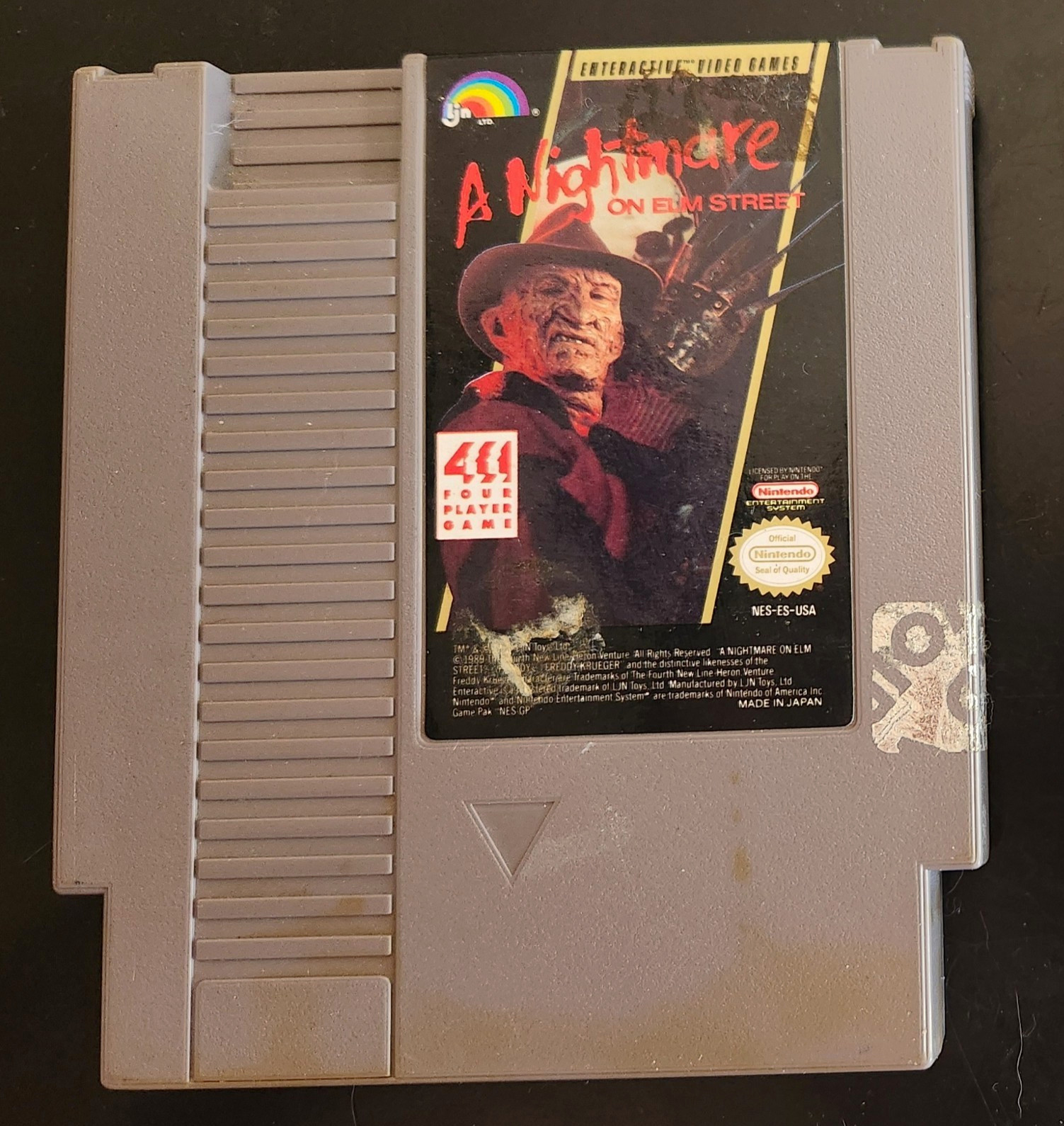 LJN A Nightmare on Elm Street Nintendo NES Game Cartridge NTSC-U/C LJN A Nightmare on Elm Street Nintendo NES Game Cartridge NTSC-U/C