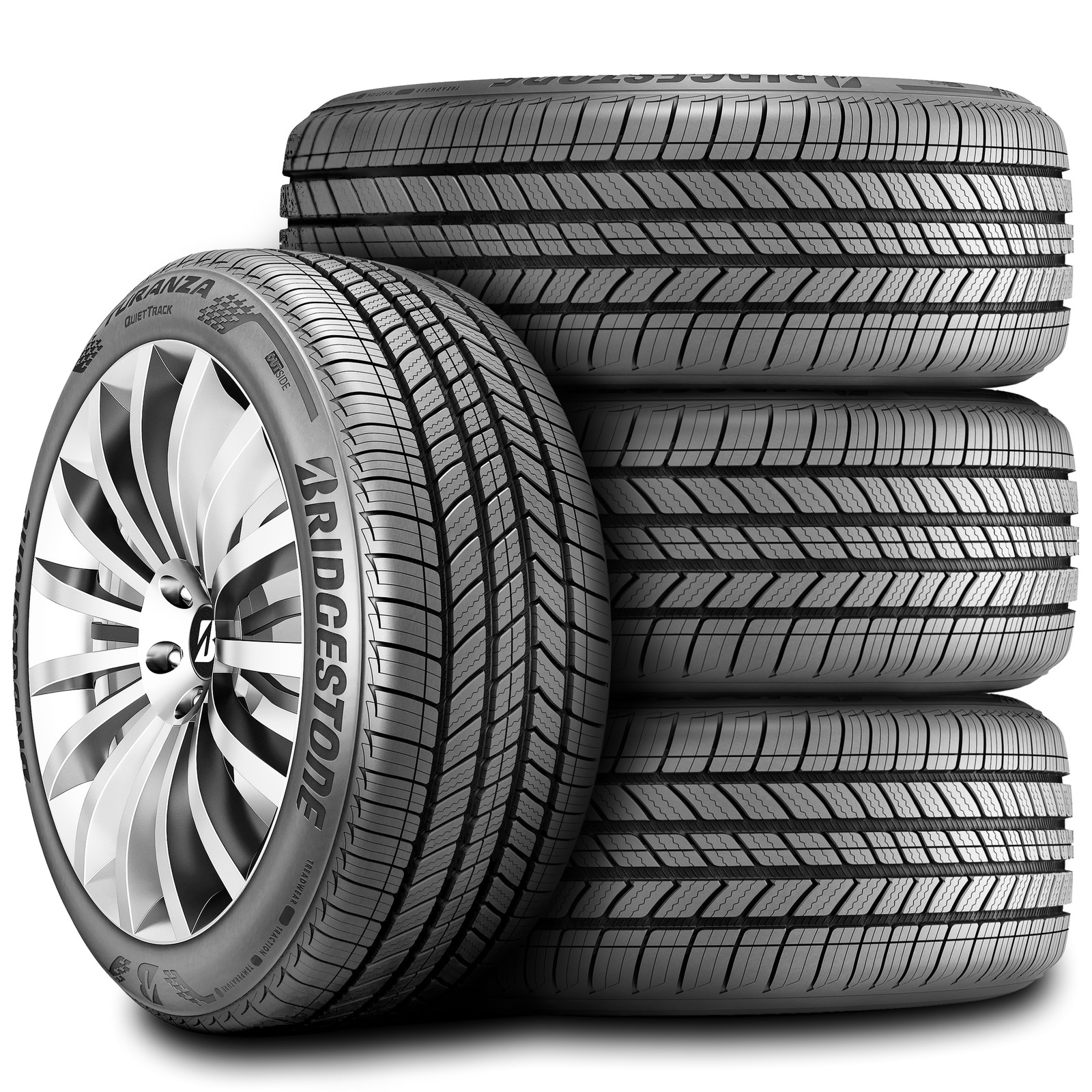 4 Tires Bridgestone Turanza Quiettrack 245/50R18 100V A/S All Season