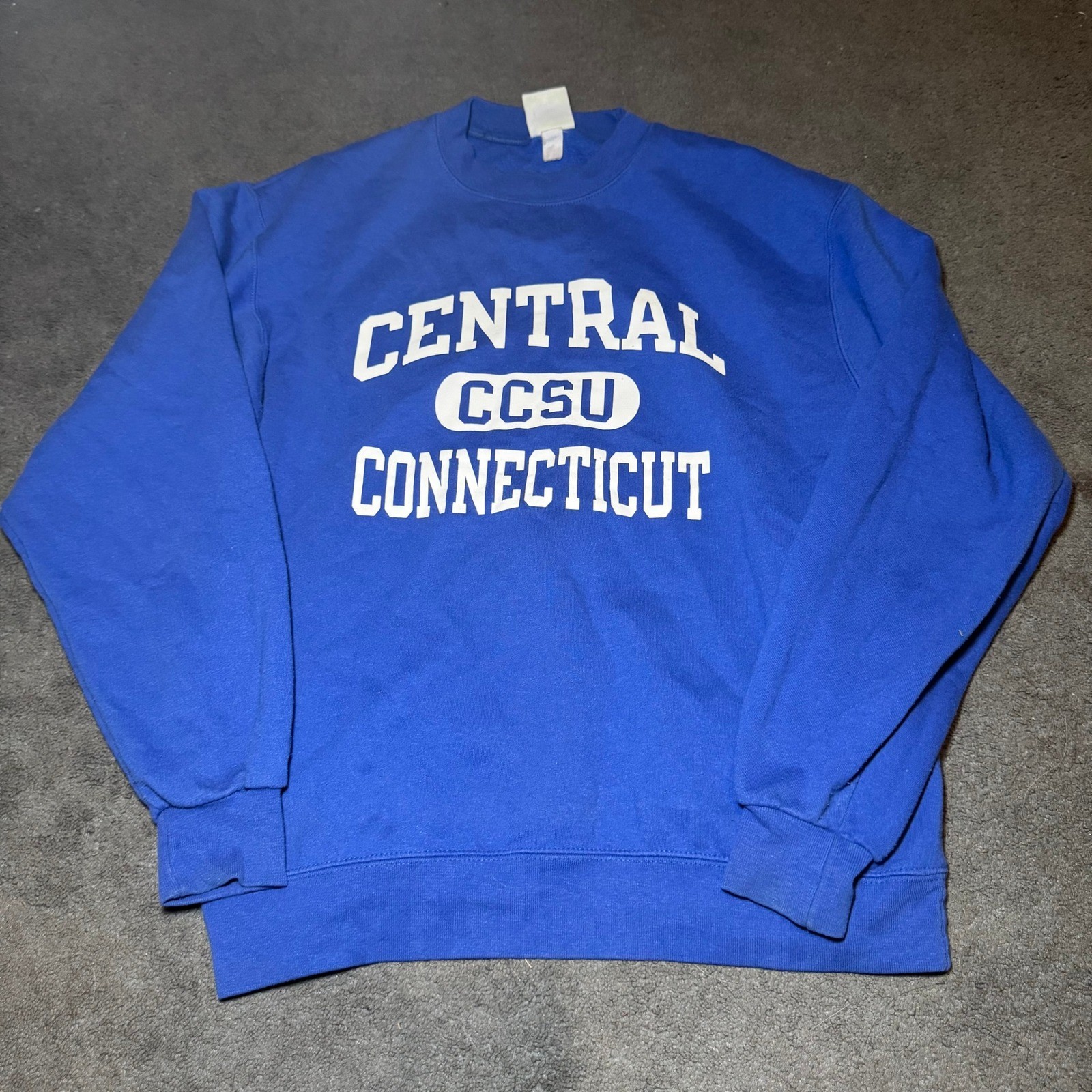 Champion Central Connecticut CCSU Eco Fleece Sweatshirt Blue Mens Medium Champion Central Connecticut CCSU Eco Fleece Sweatshirt Blue Mens Medium