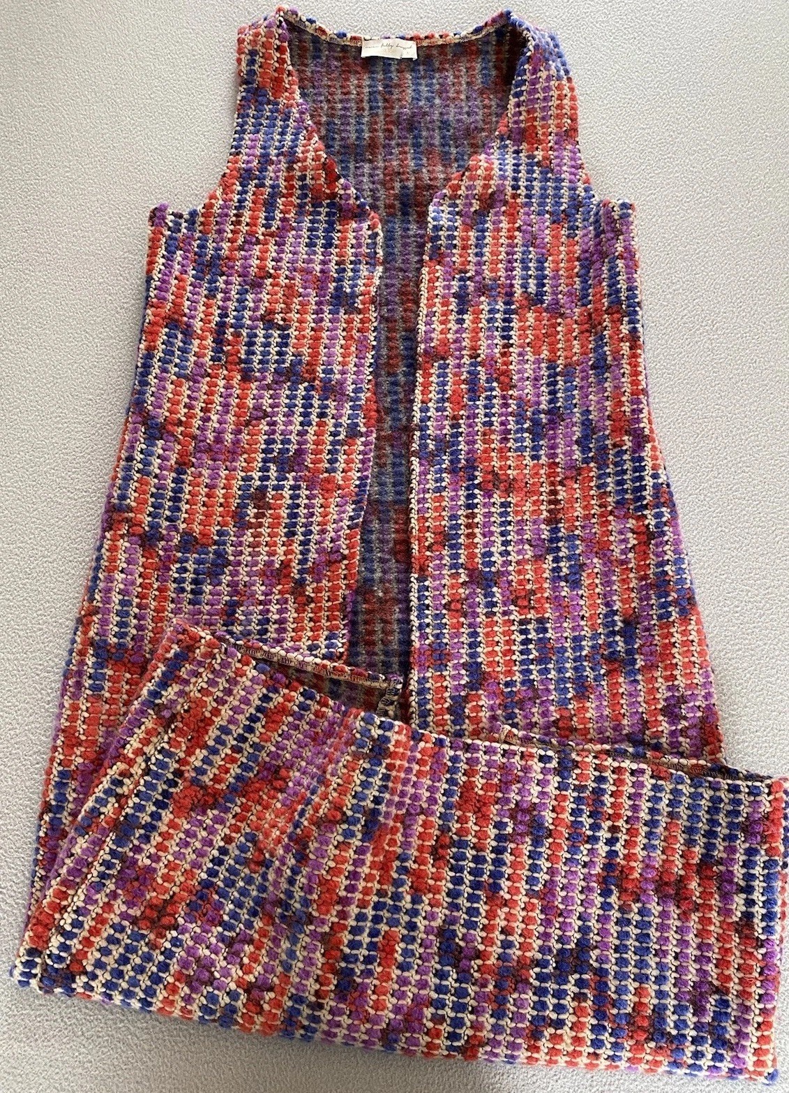 NEVER FULLY DRESSED LONGLINE WAISTCOAT CHUNKY KNIT SEE DETAIL NEVER FULLY DRESSED LONGLINE WAISTCOAT CHUNKY KNIT SEE DETAIL