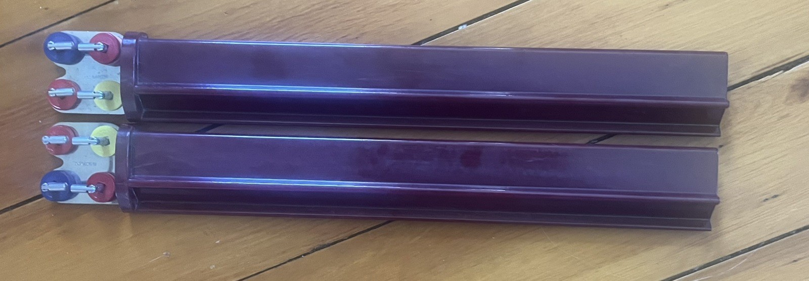 Two Thick Vintage Burgundy/Wine Red Mahjong Bakelite/Catalin Racks - Pat. Pend.