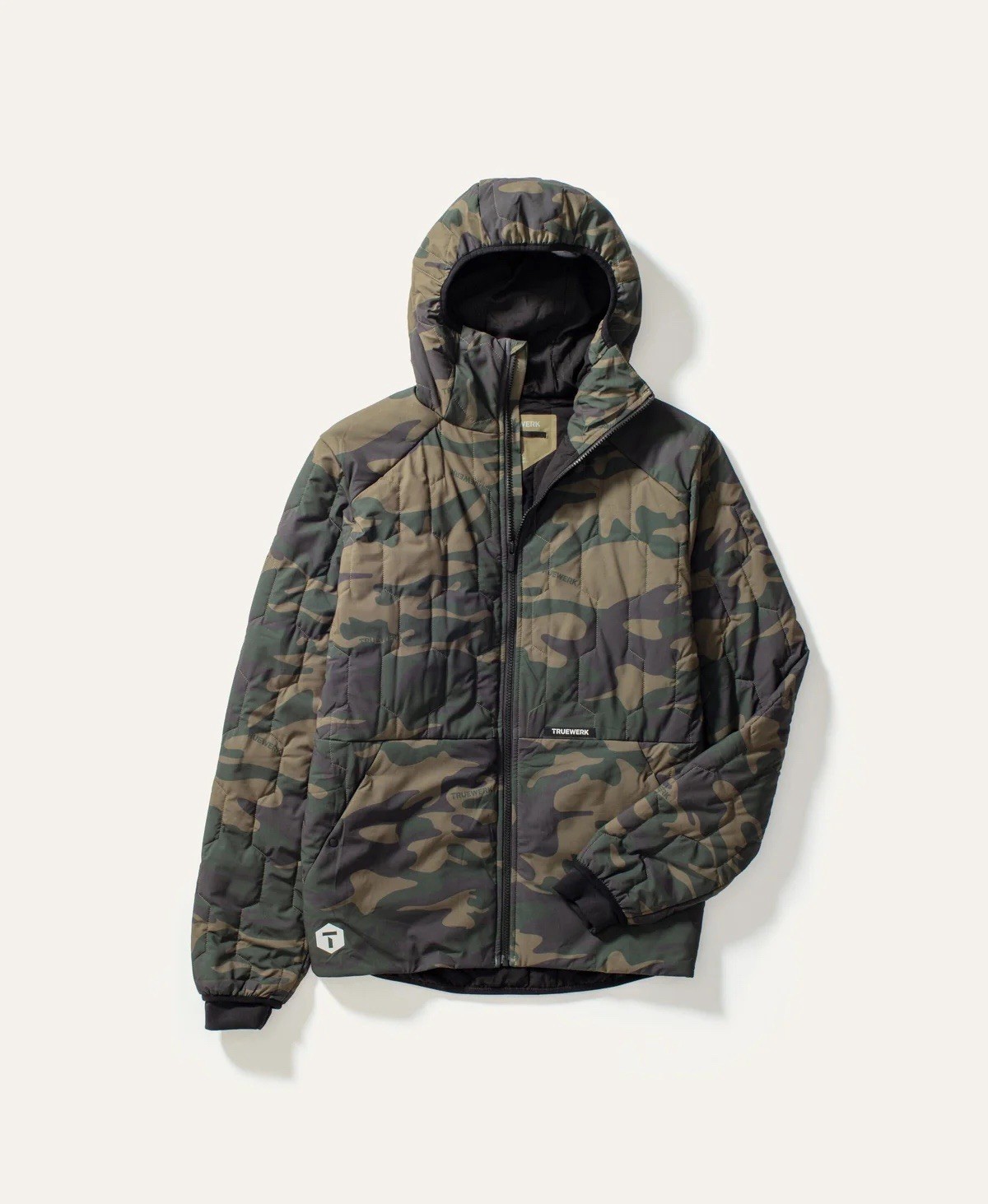 TrueWerk Men\'s WOOBIE WERKJACKET W/ HOOD Olive Camo Size L TrueWerk Men\'s WOOBIE WERKJACKET W/ HOOD Olive Camo Size L