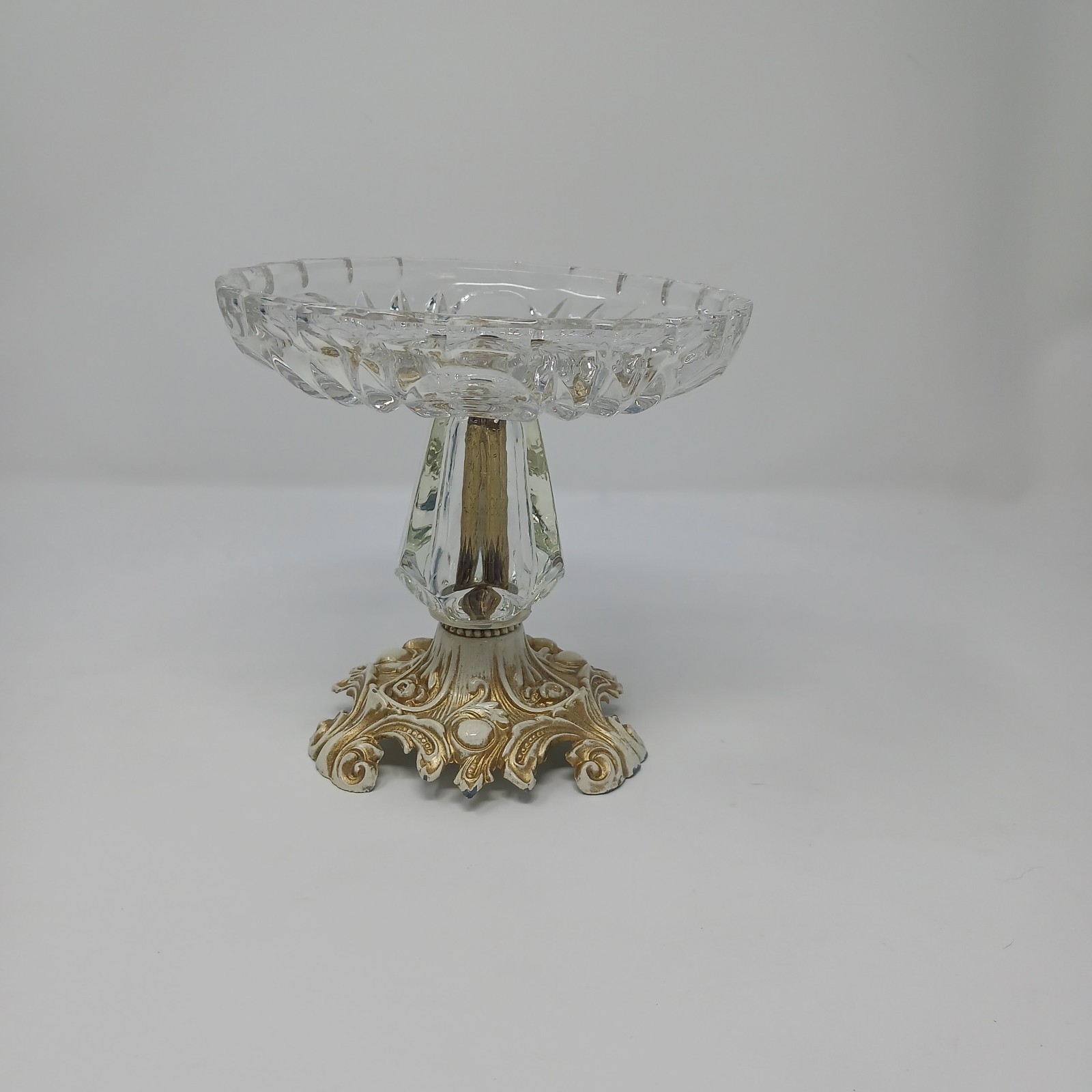 Vintage L&L WMC 1973 Hollywood Regency Pedestal Candy Dish Model 9320 Ornate... Vintage L&L WMC 1973 Hollywood Regency Pedestal Candy Dish Model 9320 Ornate...