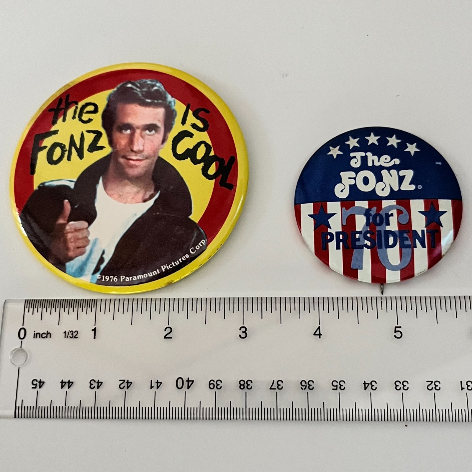 Vintage 1976 The Fonz For President 2\ Vintage 1976 The Fonz For President 2\
