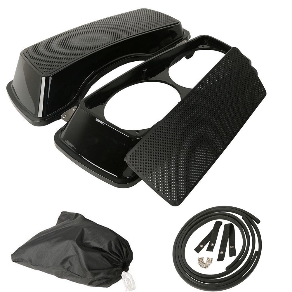 Dual 6x9 Speaker Lids Fit For Harley Touring Saddlebag Street Road Glide 93-13