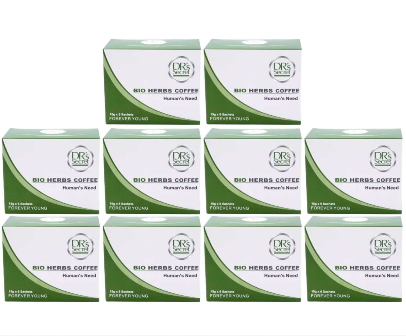 ORIGINAL 10 Boxes Organic Coffee Premium 15g( 6 x10 Sachets/Box) Energy Booster