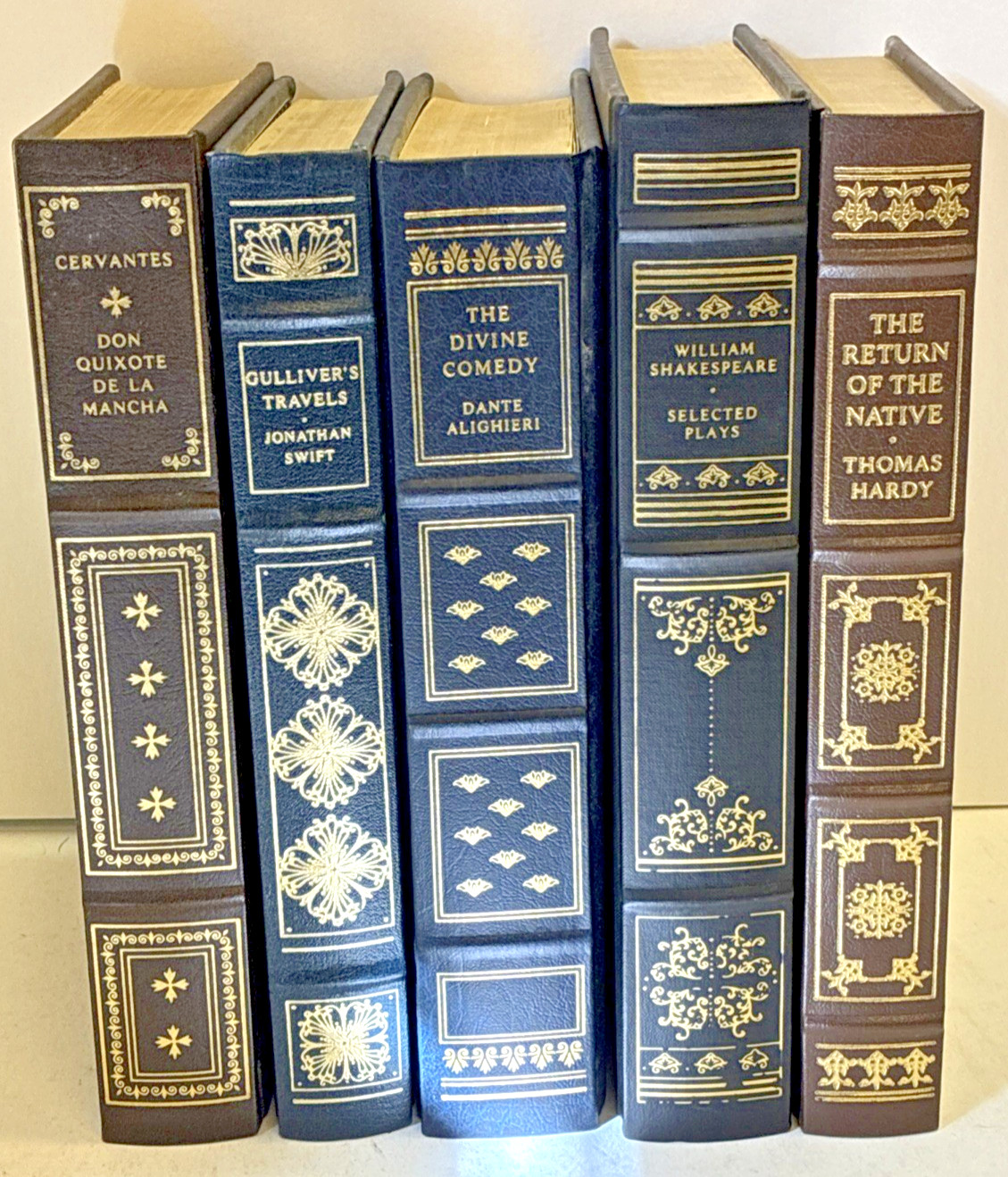 Franklin Library Leather Bound Classics Collection Lot of 5 Books 1979-1983