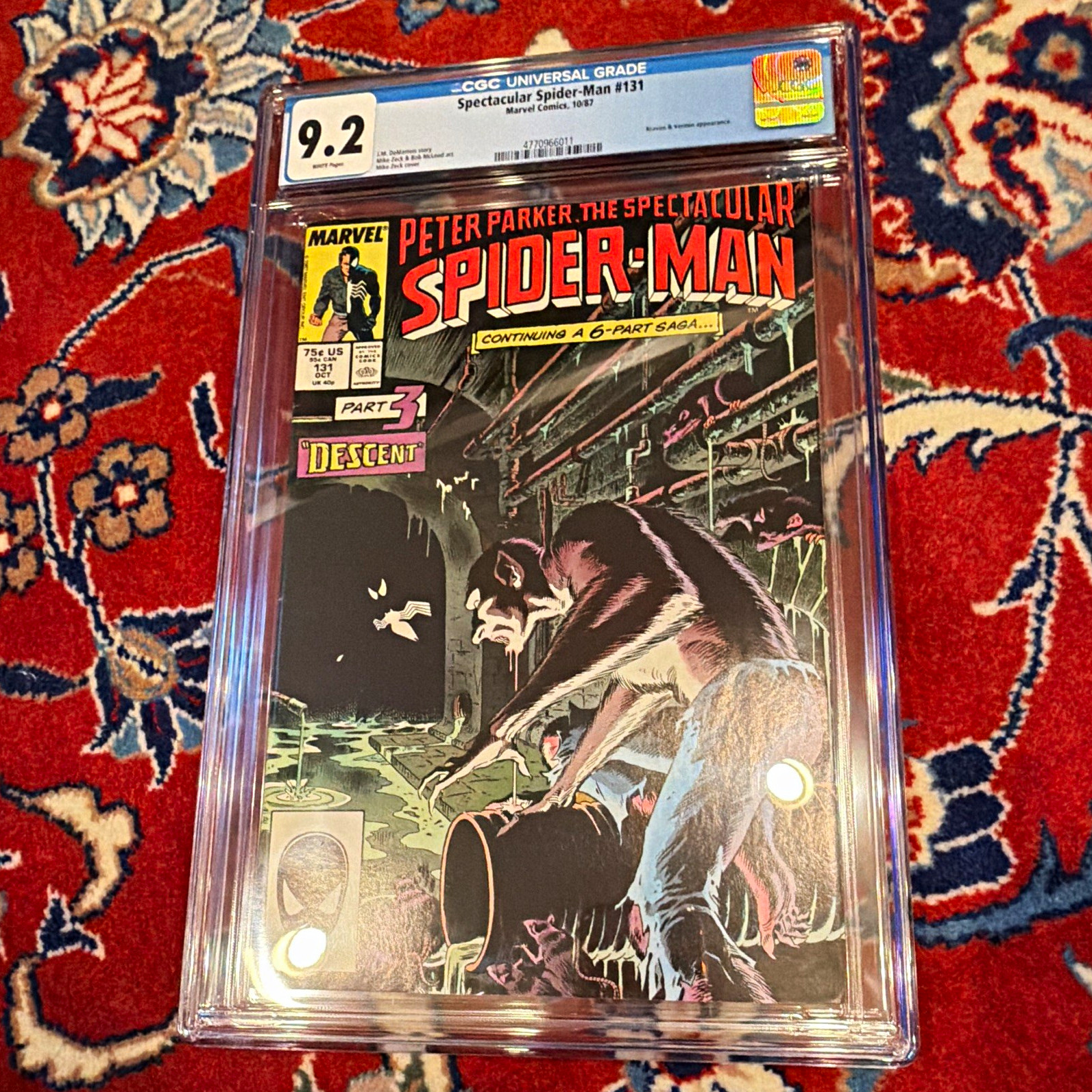 Marvel The Spectacular Spider-Man #131 CGC 9.2 (1987) Marvel Comics Marvel The Spectacular Spider-Man #131 CGC 9.2 (1987) Marvel Comics
