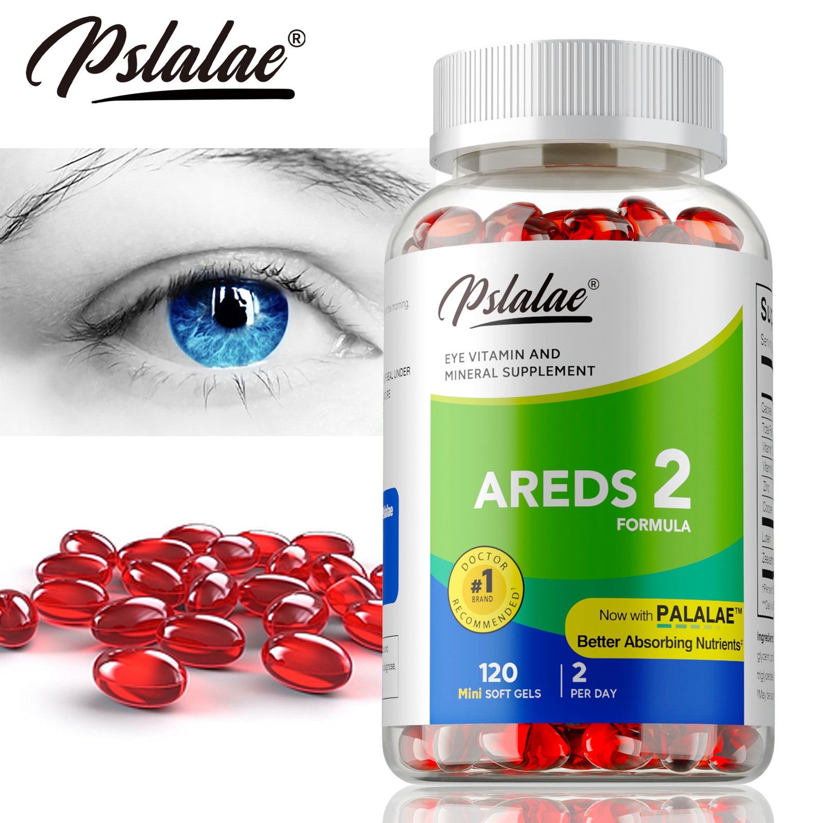 AREDS 2 Formula - Eye Vitamins, Lutein, Classic Macular Support, with Natural
