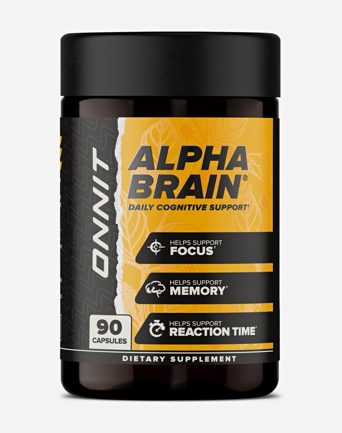 Onnit Alpha Brain Cognitive Health Focus & Memory Support Supplement 90 Capsules