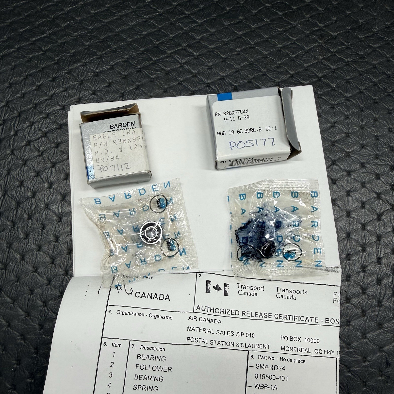 (2) New BARDEN Precision Ball Bearings R2BX57C4XV11G38 & R3BX92C11V11G38