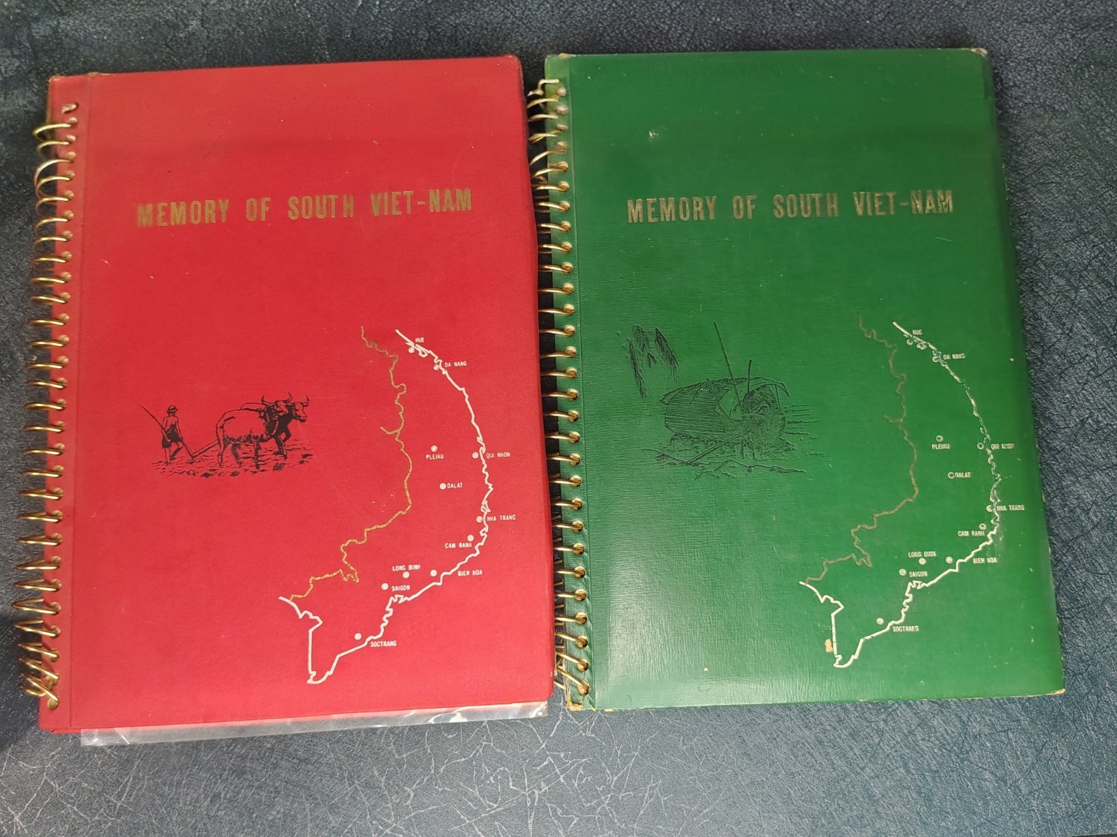 Vtg Vietnam War USMC Photo Album Set 1st Mar Div Motor Trans ID’d Tiger Photo 