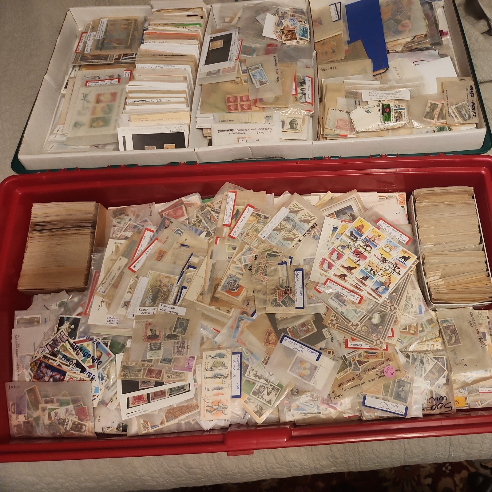Huge Collection Worldwide US (United States) Stamps Used & Mint SEE DESCRIPTION