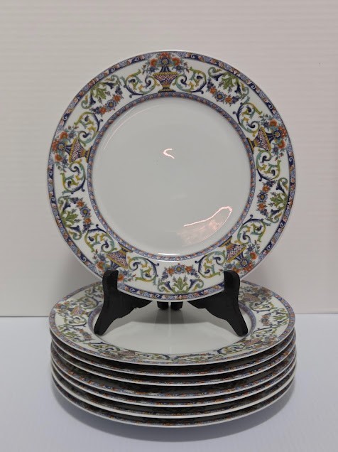Set of 8 Royal Limoges Medicis 10.25