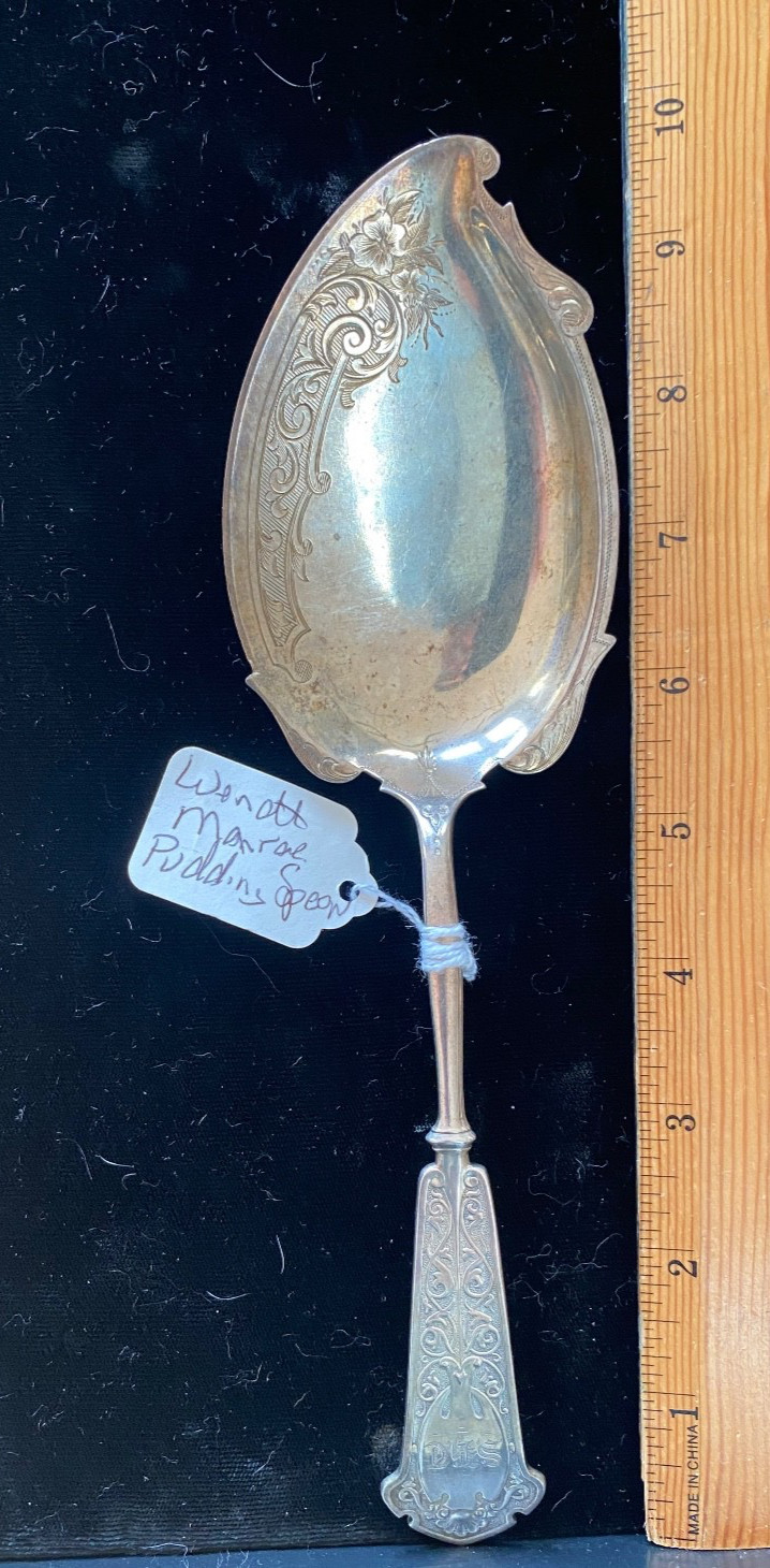 JOHN WENDT AMERICAN STERLING  SLICE  MONROE 1870 SUPER SERVER MULTI USE     RARE