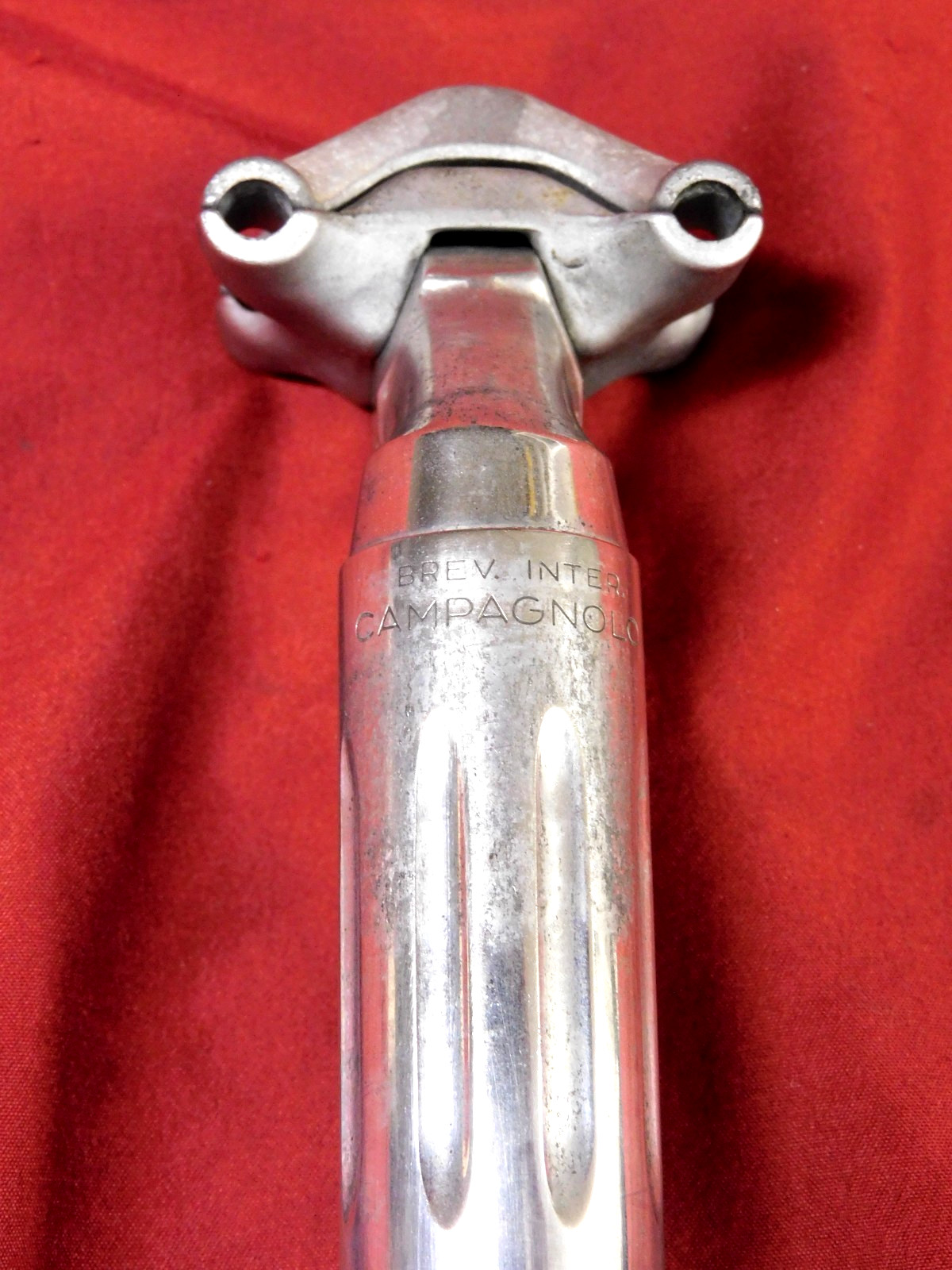 Vintage Campagnolo #4051/1 Fluted Silver Super Record 27.2 mm Seat Post