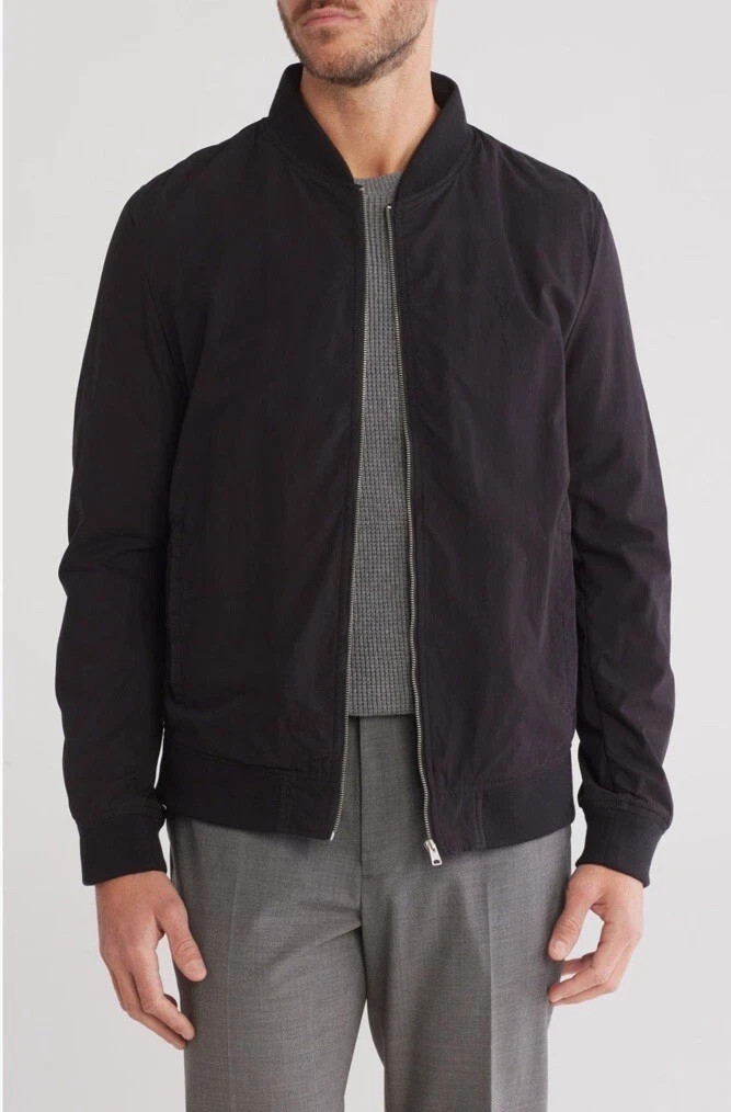 NEW AllSaints Nova Black Ramskull Logo Bomber Jacket Sz S NWT $289 NEW AllSaints Nova Black Ramskull Logo Bomber Jacket Sz S NWT $289