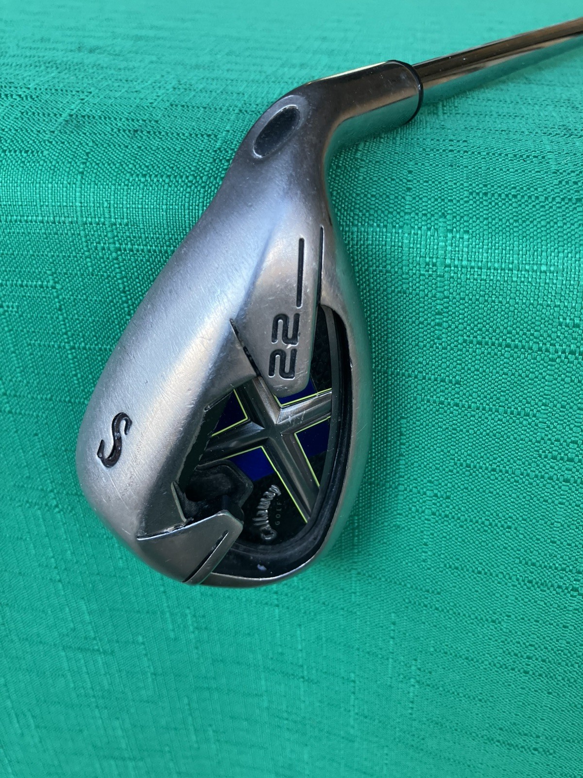 Callaway X22 RH Sand Wedge 56° Soft R flex Uniflex Steel Shaft W/ Lamkin grip35\