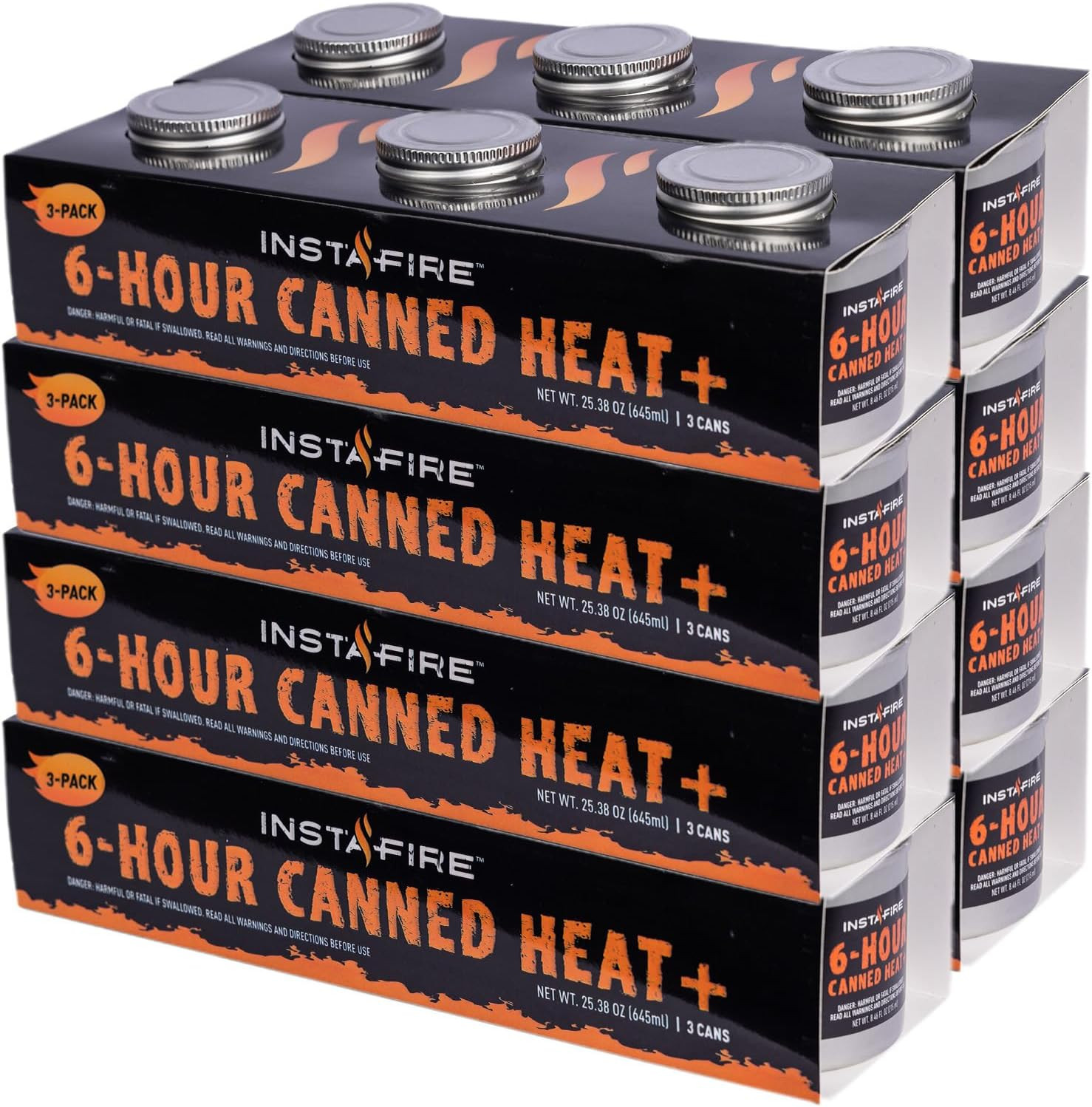 Instafire 6-Hour Canned Heat (24 Cans), Canned Heat for Cooking, Canned Heat ..