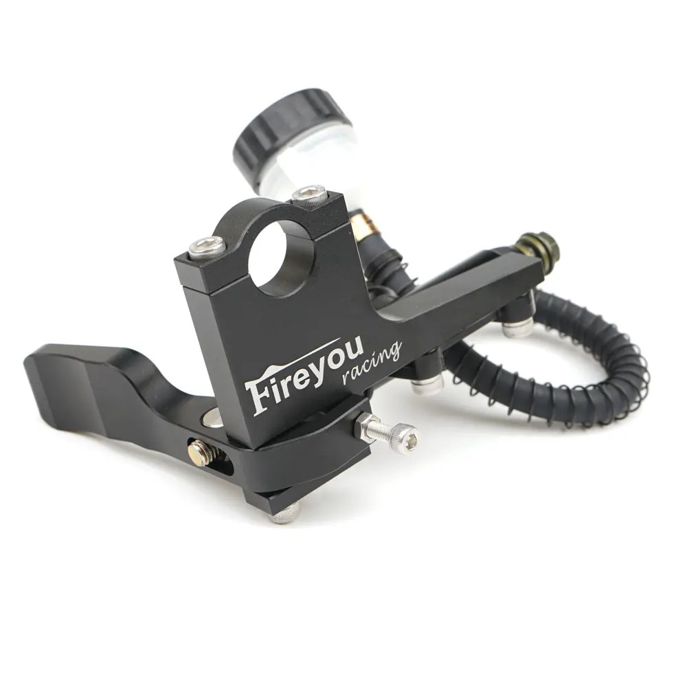 Motorcycle Universal 22Mm Clutch Thumb Brake Lever Kit Rear Master Pump Cylinder