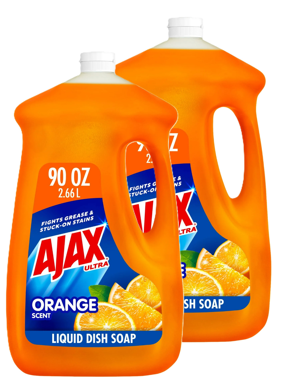 2pk Ajax Ultra Triple Action, Dishwashing Liquid Dish Soap, Orange 90 fl oz 2pk Ajax Ultra Triple Action, Dishwashing Liquid Dish Soap, Orange 90 fl oz