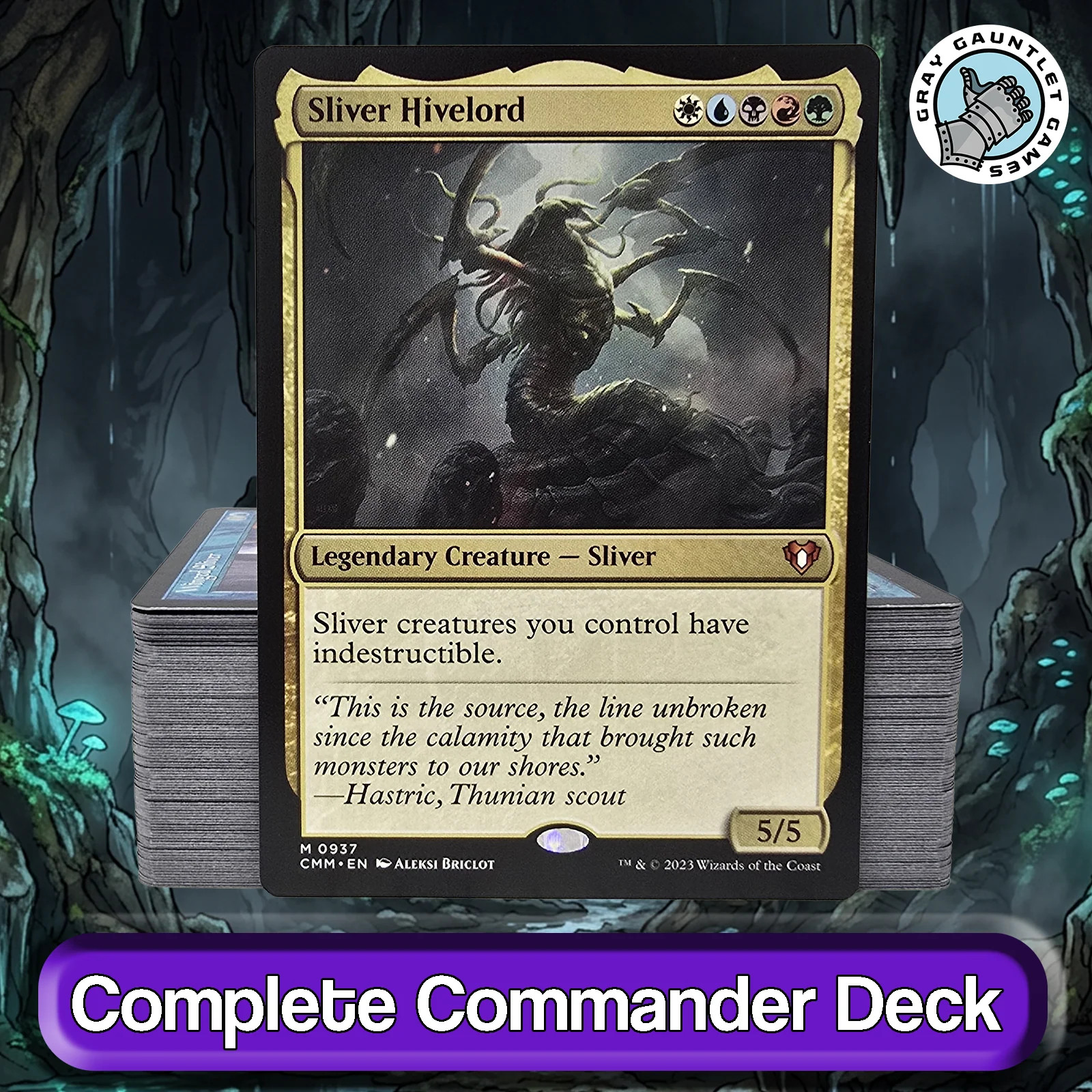 Sliver Hivelord COMMANDER DECK Indestructible Sliver Typal MTG Custom Edh Magic