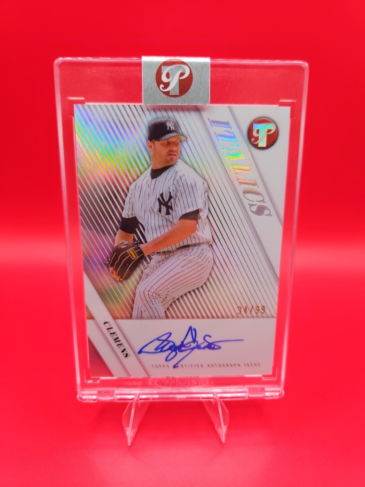 2026 Topps Pristine Roger Clemens Italics Autographs 34/99 #I-RC