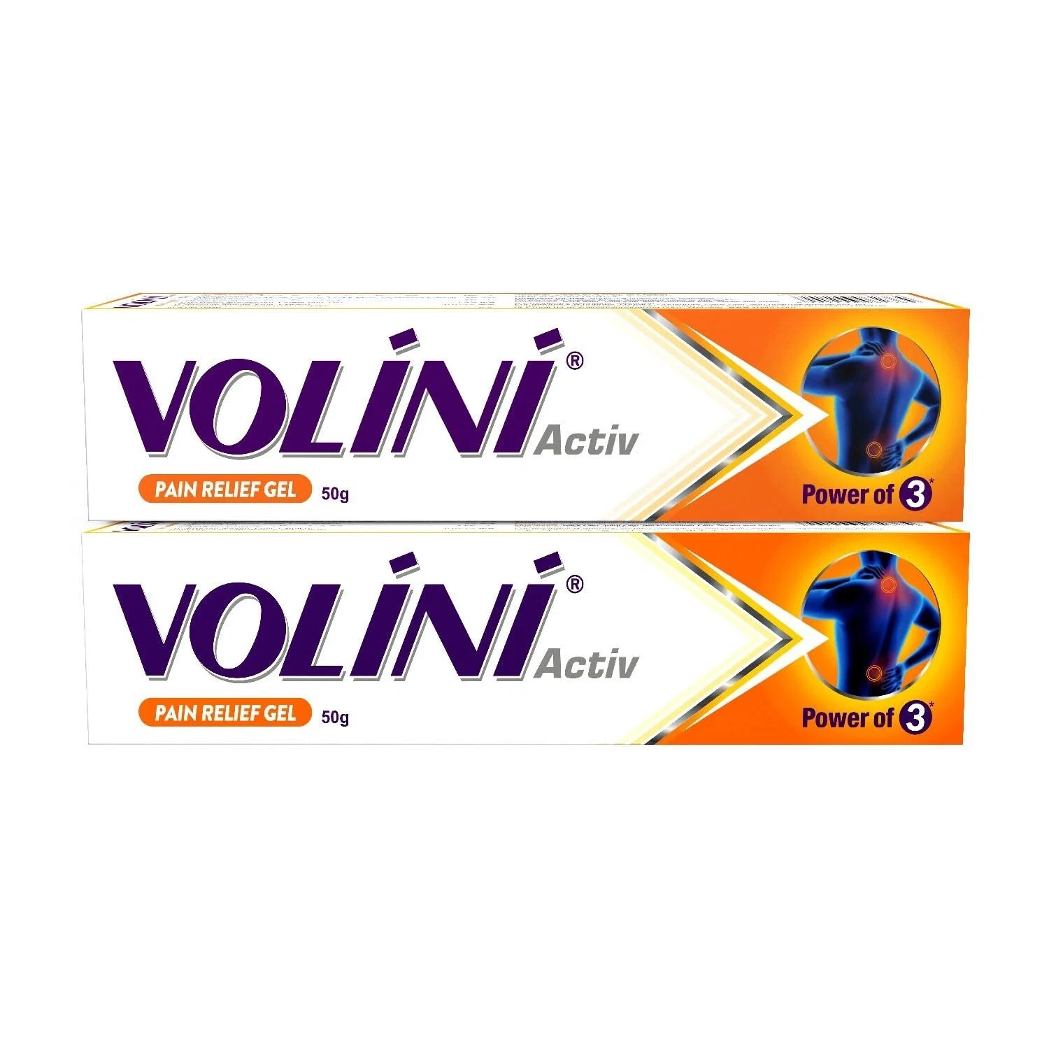 2 Pc X Volini Activ Pain Relief Gel 50 Gm, Joint Body muscle pain/FREE SHIP