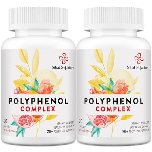 67,500 MG Polyphenols Supplement - Powerful Antioxidants 90 Count (Pack of 2)