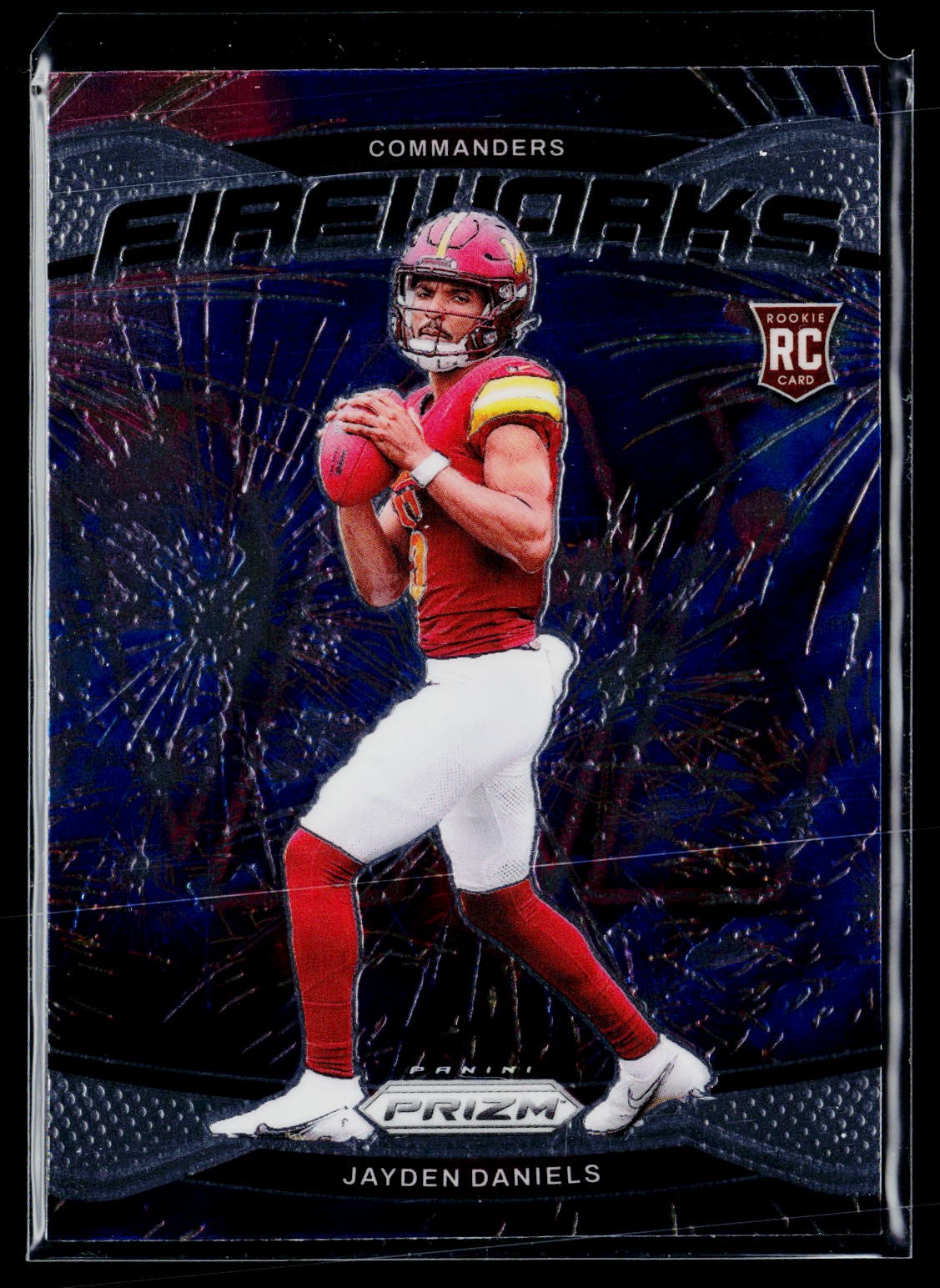 2024 Panini Prizm #24 Jayden Daniels Fireworks