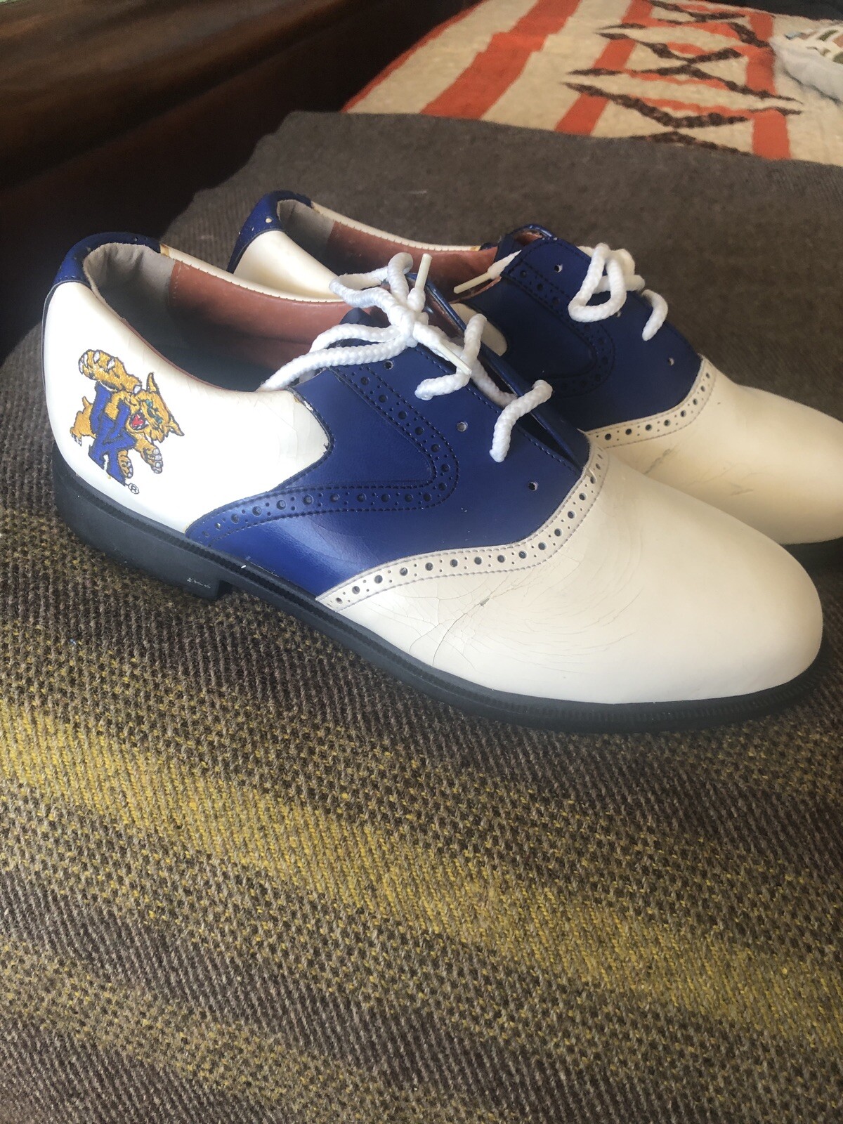 Vintage Men’s Promo University Of Kentucky Wildcats Embroidered Golf Shoes  8.5