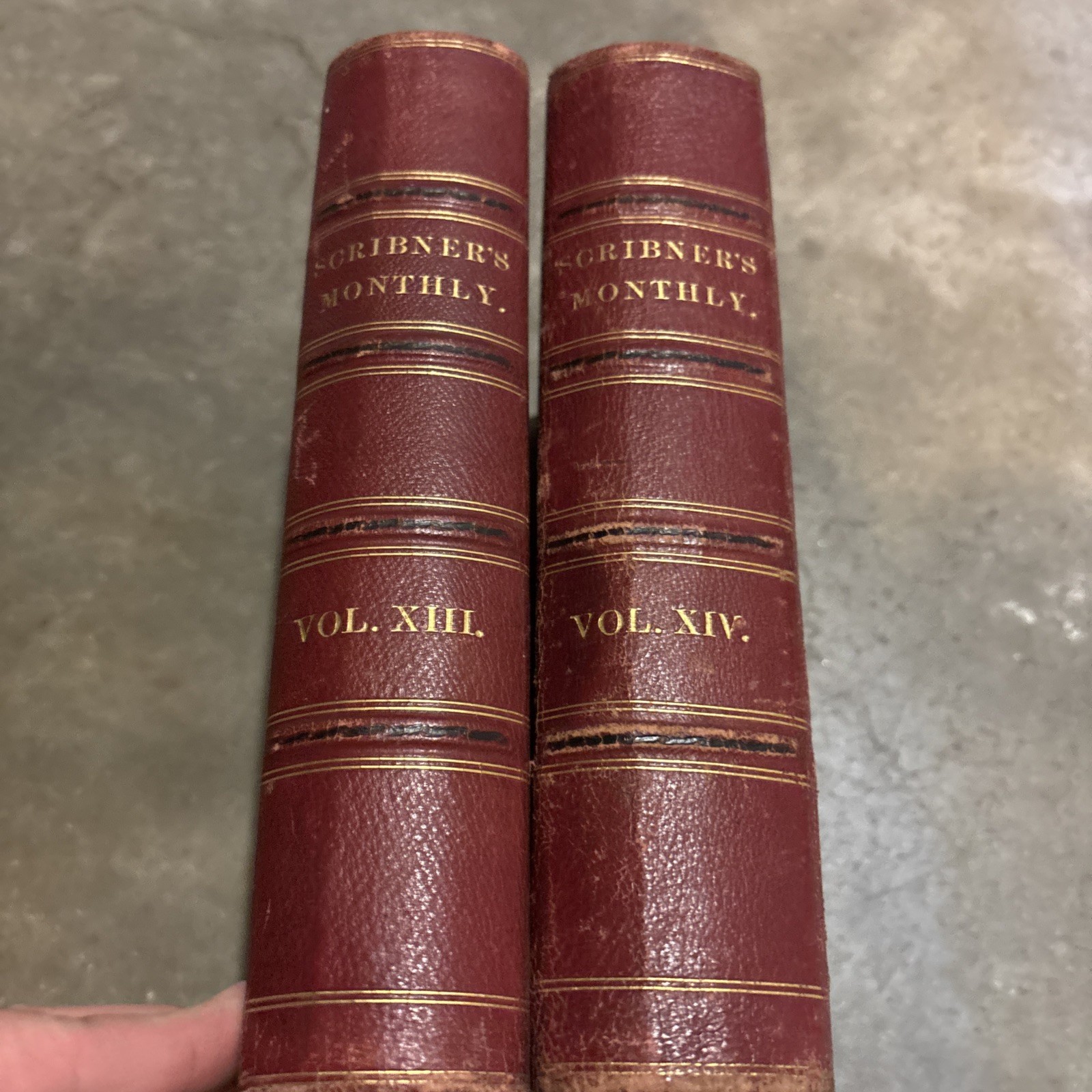 ANTIQUE Scribner\'s Monthly - Bound Vol XIII & XIV 1876) / ILLUSTRATED ANTIQUE Scribner\'s Monthly - Bound Vol XIII & XIV 1876) / ILLUSTRATED