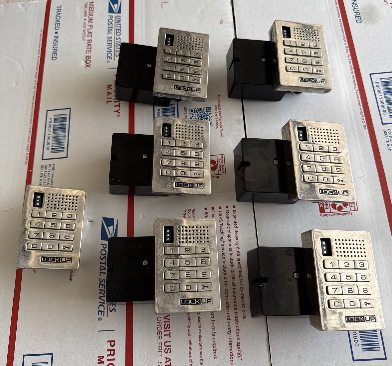 (6) DigiLock Lock Metal Locker Lock (94514)  (PLEASE READ) Used Untested *AS IS*