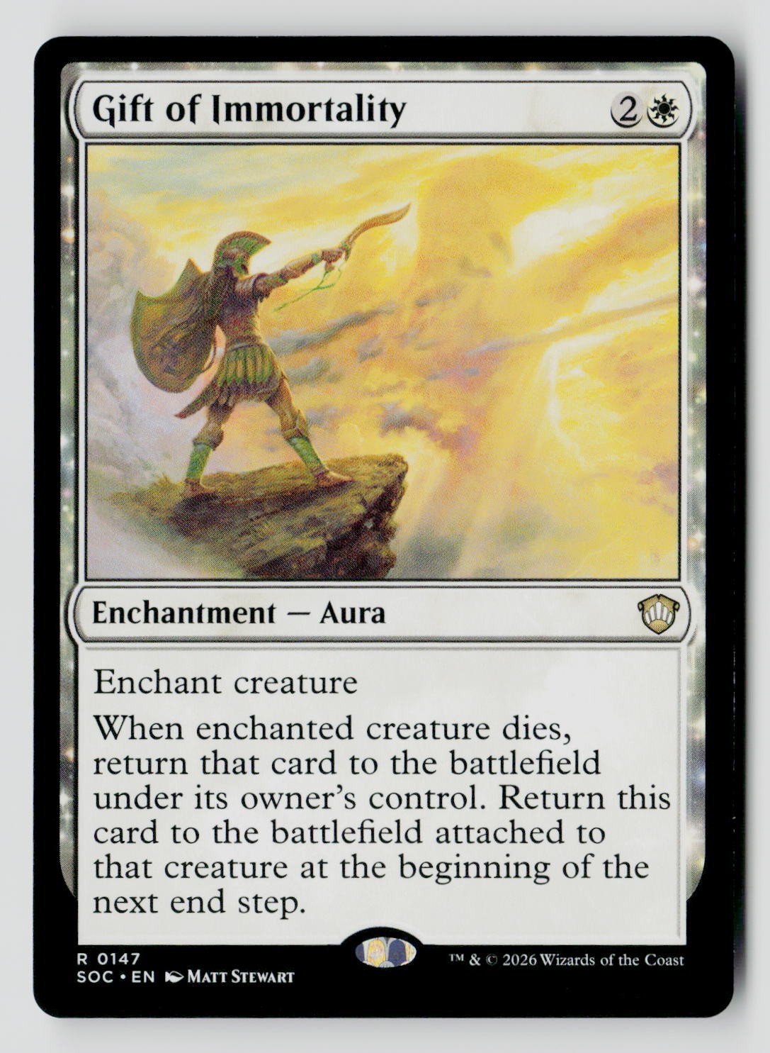 Gift of Immortality 147 R MTG SOC NM