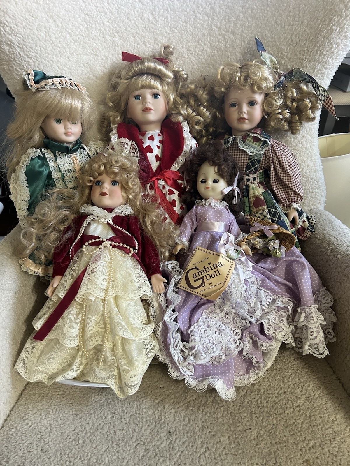 Vintage Porcelain Doll Lot (5 dolls) from 1970’s Vintage Porcelain Doll Lot (5 dolls) from 1970’s