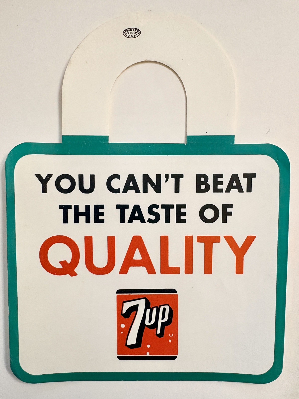 Vintage 7Up Paper Soda Bottle Topper Advertising 7 Up Vintage 7Up Paper Soda Bottle Topper Advertising 7 Up