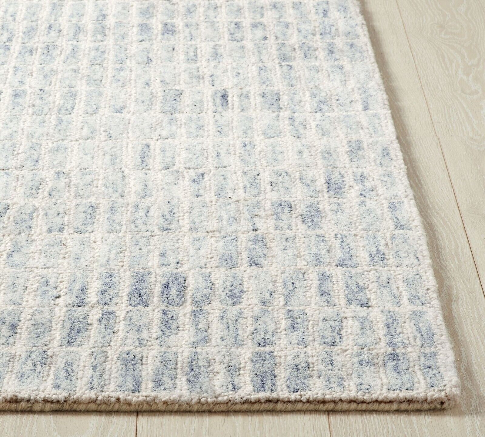 8X10 Pottery barn Capitola Blue  wool area rug for living room Rug sale Discount