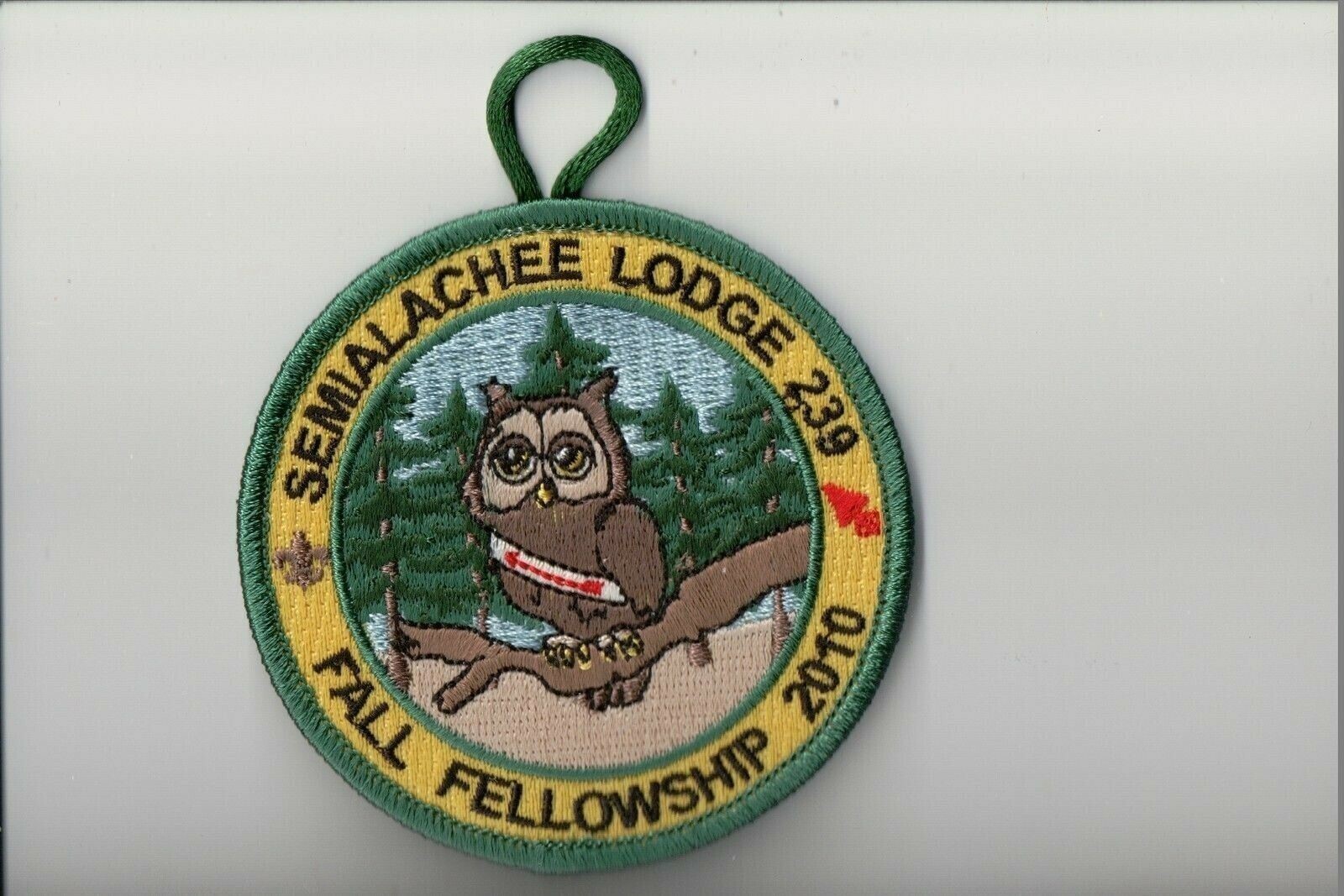 2010 Lodge 239 Semialachee Fall Fellowship OA patch