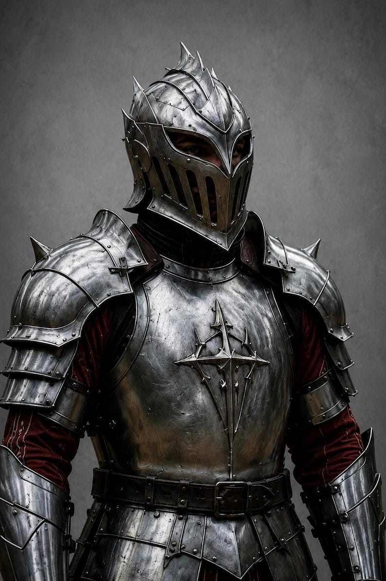 Fantasy Gothic Knight Armor | Wearable 18 Gauge Steel Medieval Costume Suit
