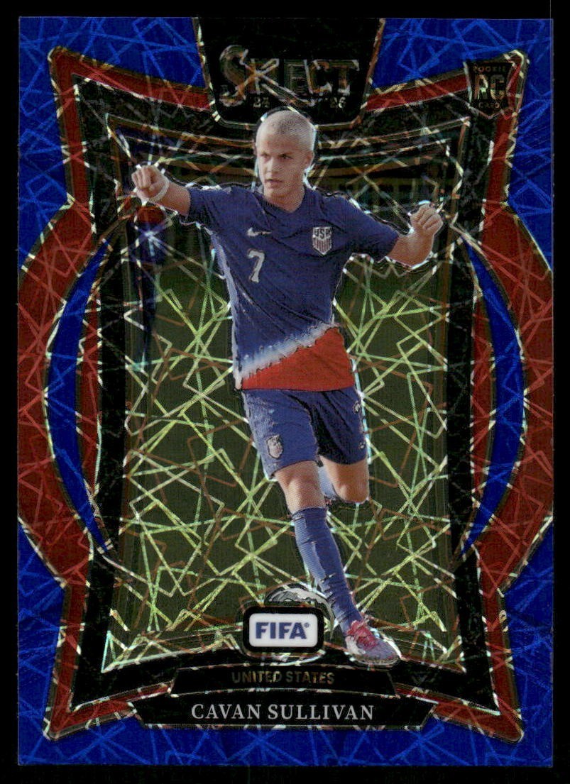 2024-25 Panini Select Fifa - Terrace Cavan Sullivan #98 Blue Lazer Prizm (RC)