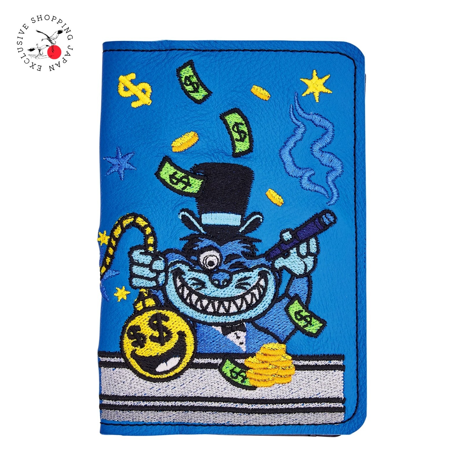Bettinardi Leather Scorecard Holder Q2-Q3 Gangster Cat Bomb Embroidered Case