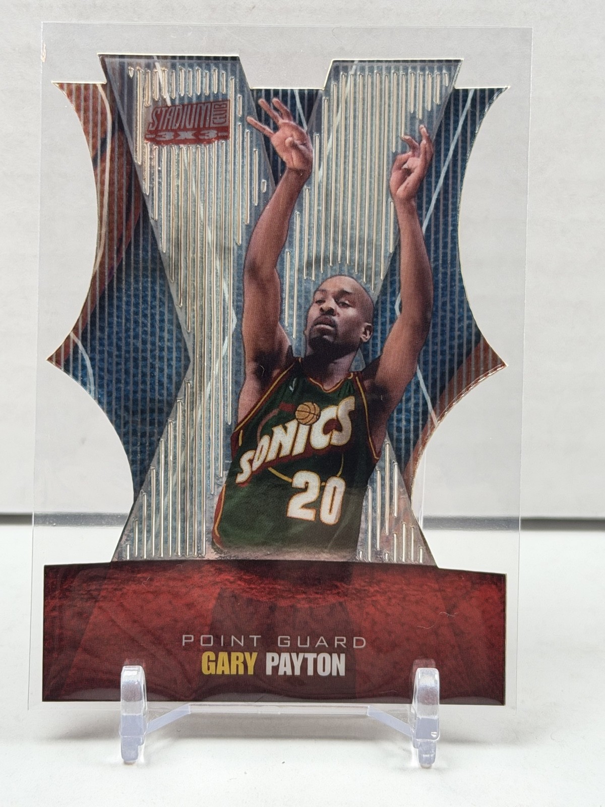 1999-00 Topps Stadium Club - 3x3 Gary Payton #3X3/8B Luminescent 1999-00 Topps Stadium Club - 3x3 Gary Payton #3X3/8B Luminescent