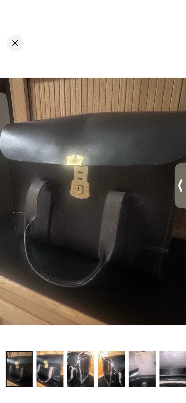 Vintage leather Military Pilot Briefcase 