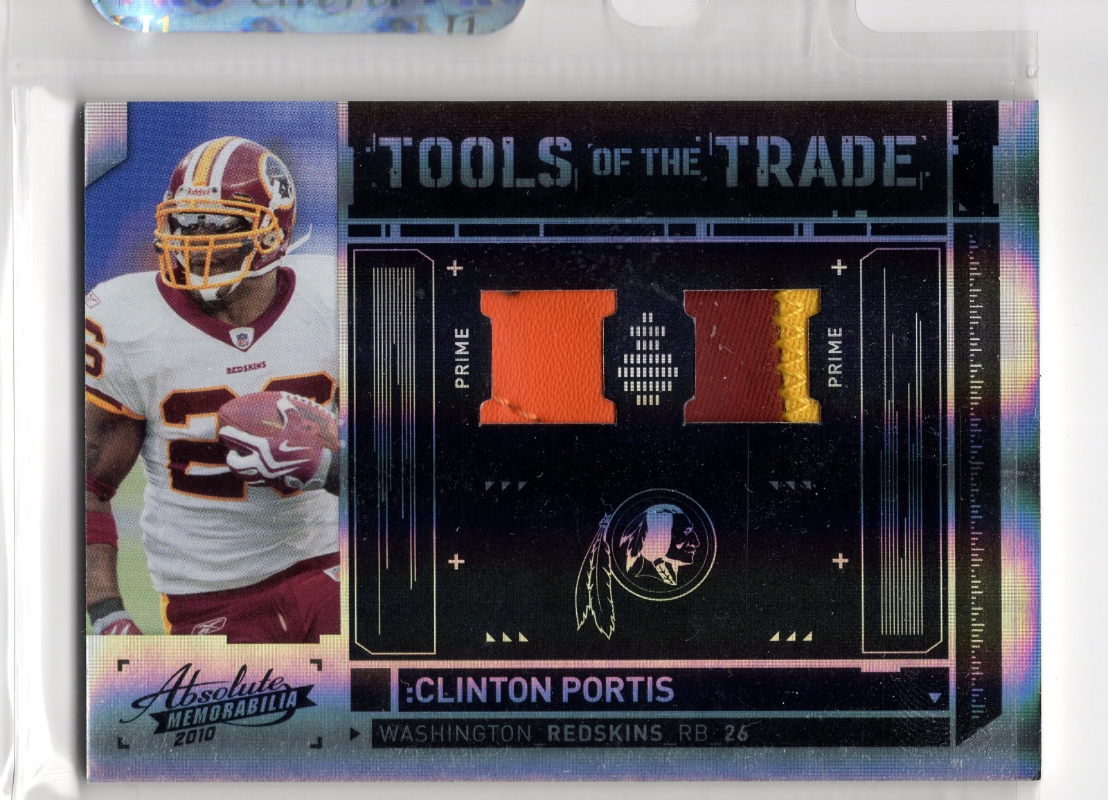 2010 Absolute Tools of the Trade #30 Clinton Portis Redskins DUAL PRIME 29/50