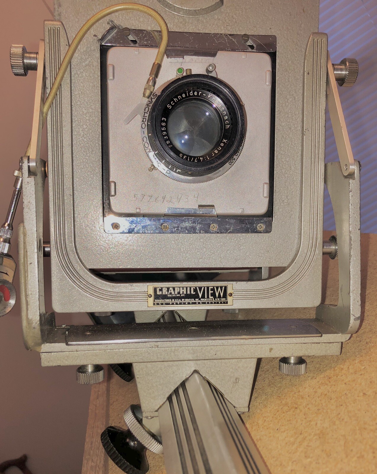 Dirty Vintage Graflex Graphic View Camera with A Back And Film Holders